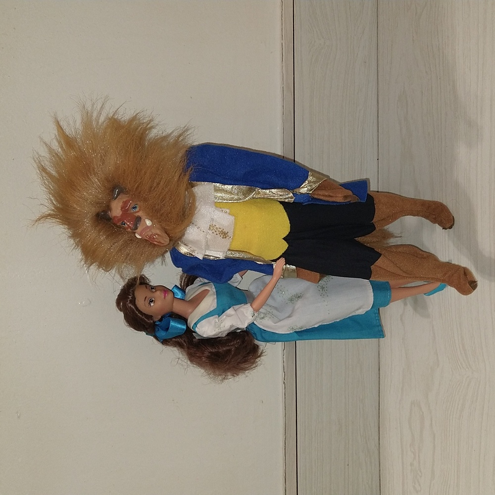 Vintage 1991 Beauty & The Beast Doll Set - Picture 5 of 9